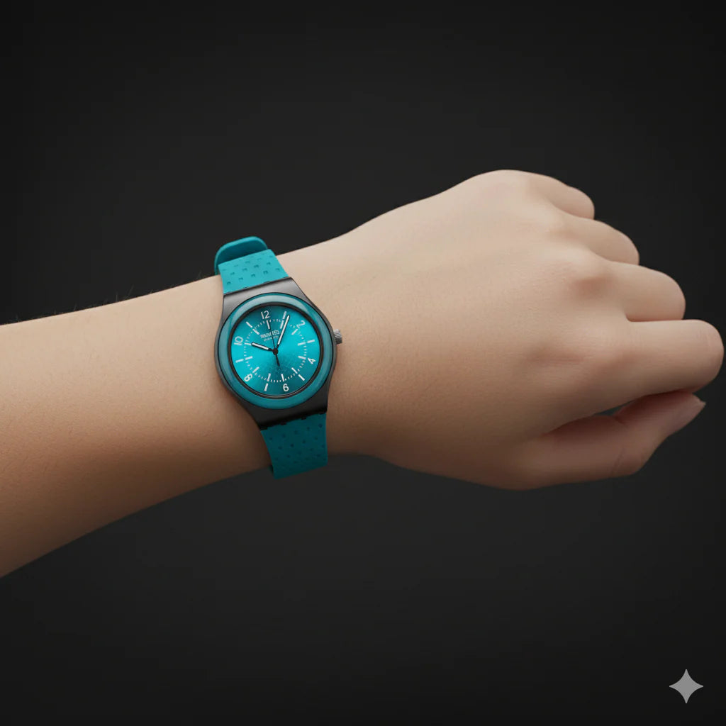 Montre Swatch Bleue Classique – Légère & Élégante pour un Style Quotidien