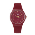 Swatch Femme Rouge Élégante – Montre Quartz Swiss Design | Résistante à l’eau
