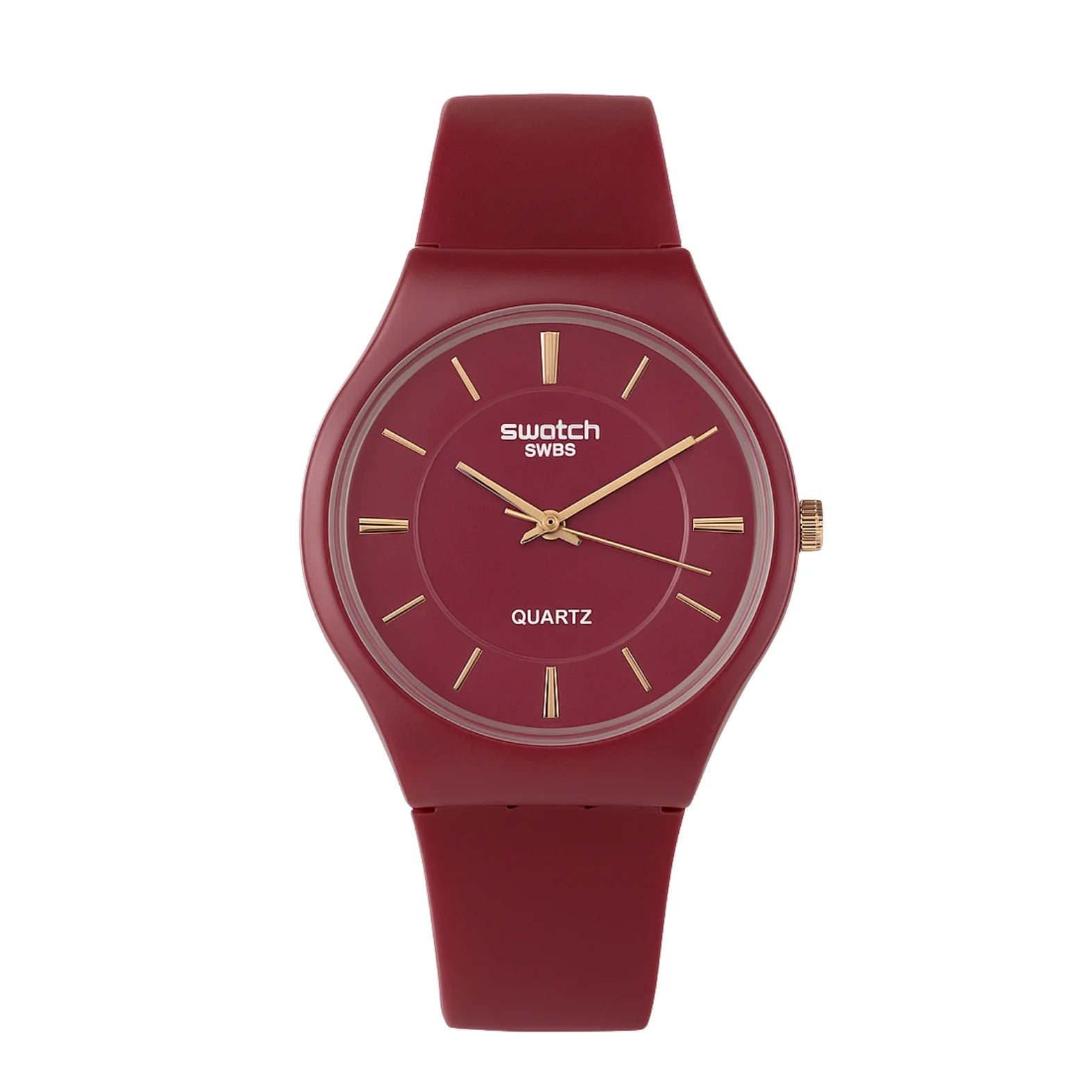 Swatch Femme Rouge Élégante – Montre Quartz Swiss Design | Résistante à l’eau